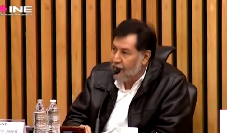 Consejo general del INE abandona la sala ante la negativa de Fernández Noroña a usar cubrebocas