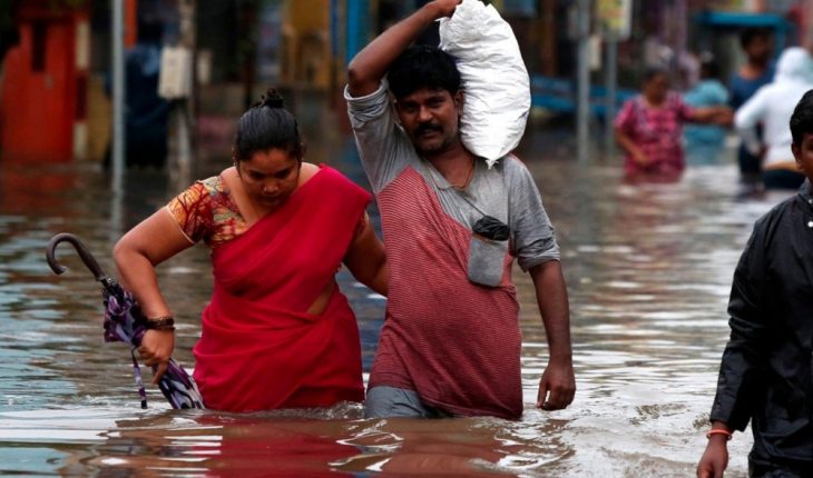 Devastadoras inundaciones tras ciclón Nivar en la India