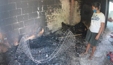 En Mazatlán familias piden ayuda tras incendio en su casa