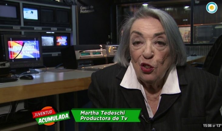 Falleció Martha Tedeschi, pionera e histórica productora de la TV argentina