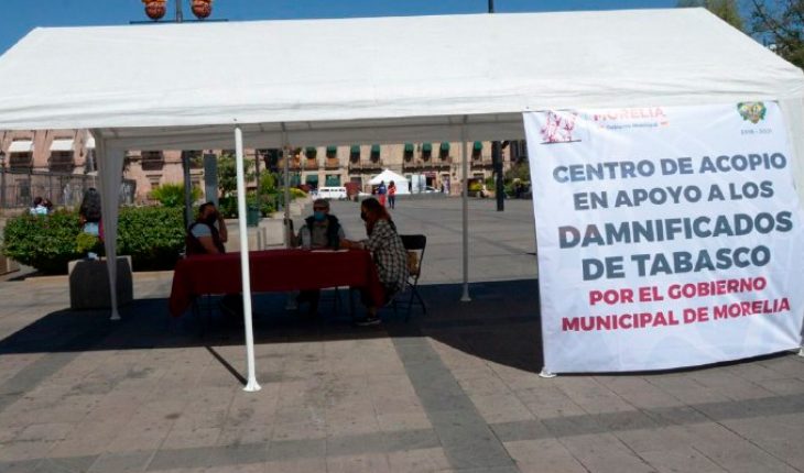 Gobierno de Morelia mantiene llamado de solidaridad a la ciudadanía en pro de Tabasco