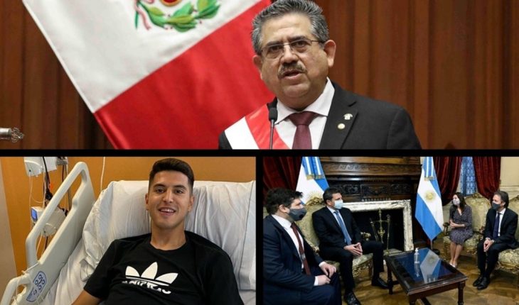 Merino renunció en Perú; Covid-19 en la misión del FMI; Romero sobre Palacios; Incendios en Jujuy y más…