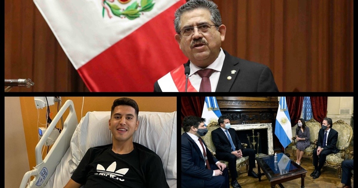Merino renunció en Perú; Covid-19 en la misión del FMI; Romero sobre Palacios; Incendios en Jujuy y más...