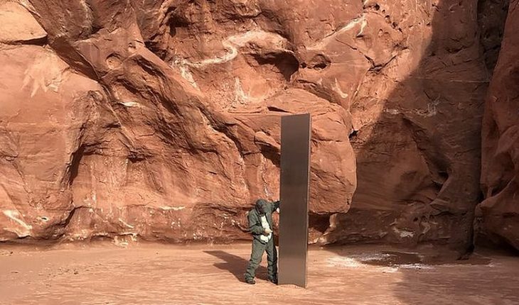 Misterioso monolito que había aparecido en el desierto de Utah desapareció sin dejar rastro