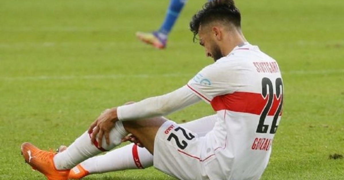 Nicolás González se lesionó y tendría comprometidos los ligamentos