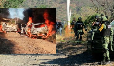 Se enfrentan delincuentes en Atacheo, Michoacán; hay dos muertos y camionetas calcinadas