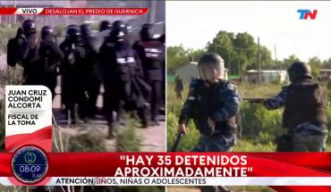 Video: Tensión en Guernica: desalojaron el predio y hay duros enfrentamientos entre la policía y ocupantes