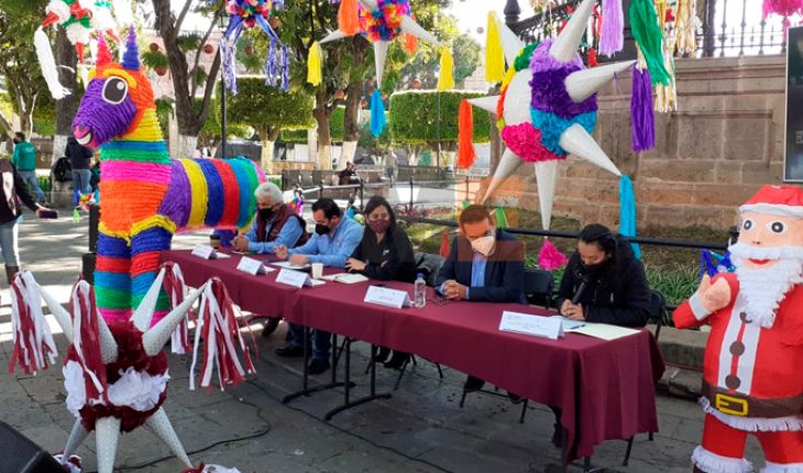 translated from Spanish: By pandemic, Morelia Piñata Festival will be virtual