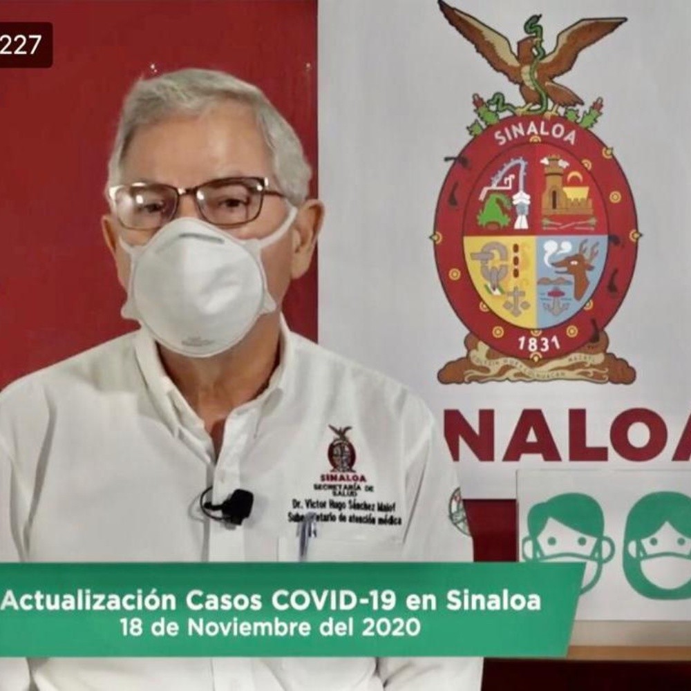Covid-19 contagions in Sinaloa, today, November 18