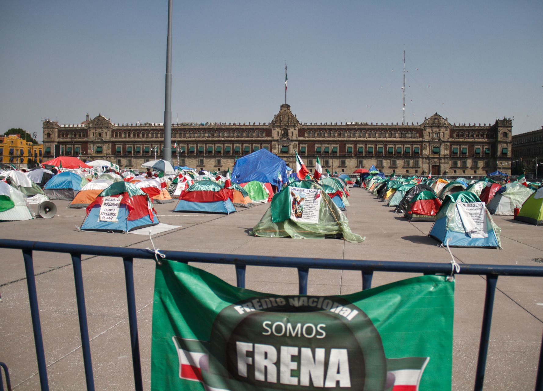 Frena announces that it provisionally withdraws planting from the Zocalo