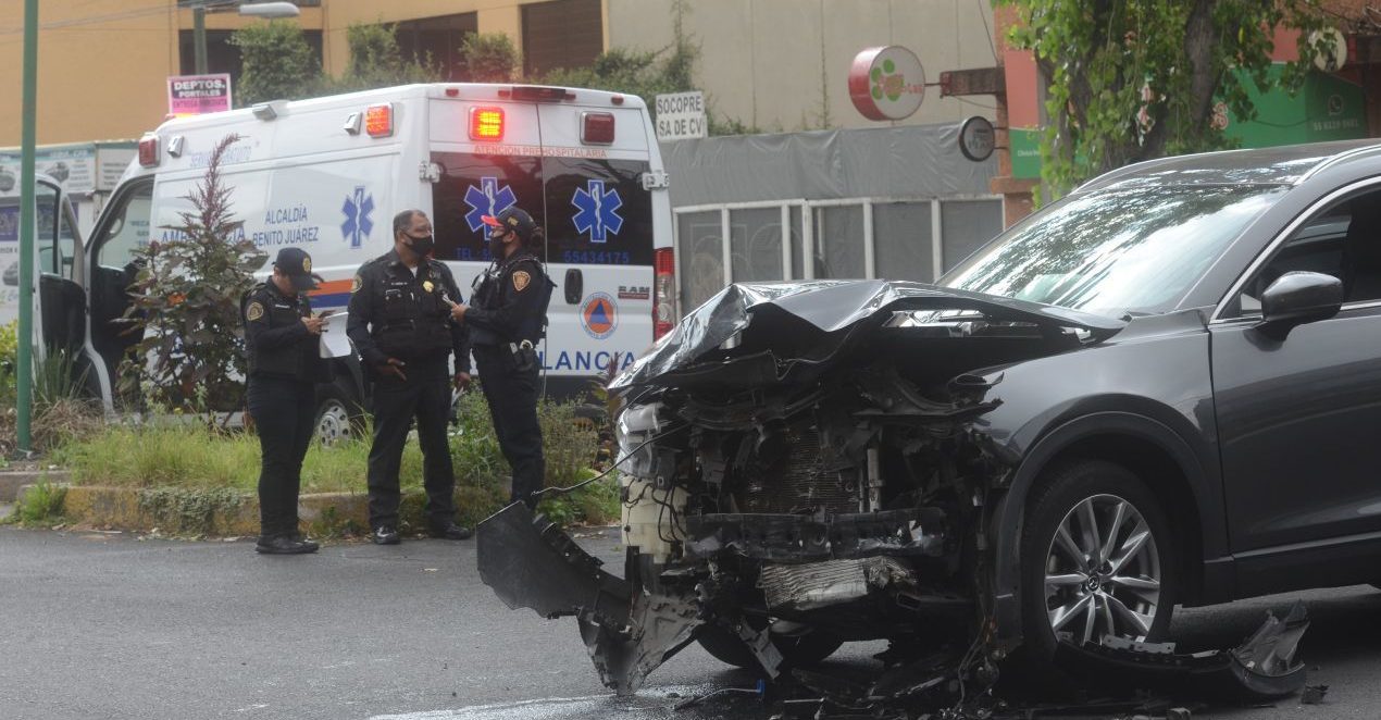 They arrest three people who caused crashes to assault on CDMX