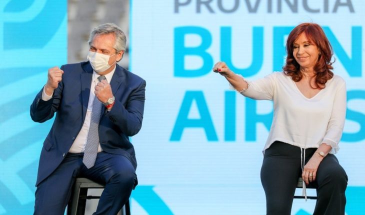 Alberto Fernández, Cristina Kirchner y Kicillof comparten un acto en La Plata