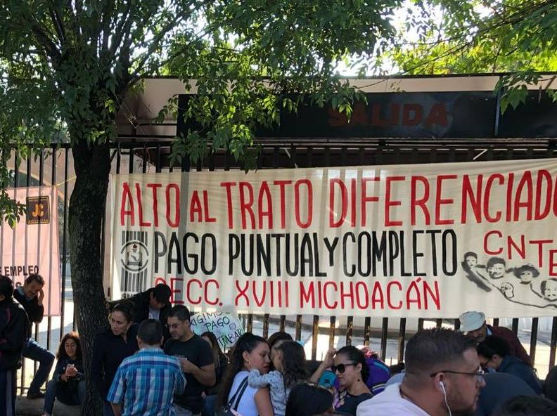 CNTE continuará manifestaciones en vísperas de navidad
