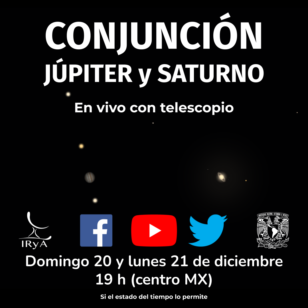 Conjunción de Júpiter y Saturno será transmitida por UNAM, campus Morelia