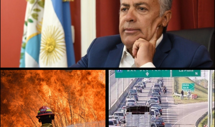 Cornejo: "Es para preocuparse la tensión entre oficialismo y oposición"; Se sancionó la ley que prohíbe la venta de terrenos incendiados entre 30 y 60 años; Más de 1.600 vehículos por hora se dirigen a la Costa Atlántica