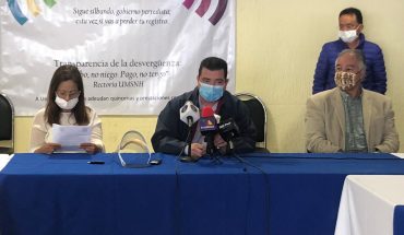 Docentes y empleados nicolaitas exigen renuncia del rector y del gobierno de Michoacán 