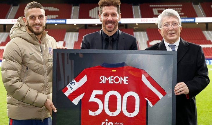 El ‘Cholo’ Simeone cumplió 500 partidos dirigiendo al Atlético de Madrid