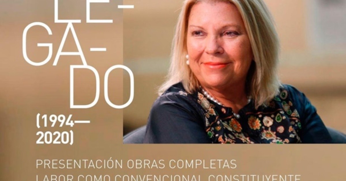 Elisa Carrió presentará este martes su libro "Mi legado político"