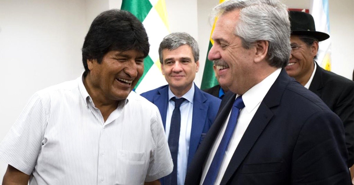 Evo Morales le agradeció su estadía en el país a Alberto Fernández