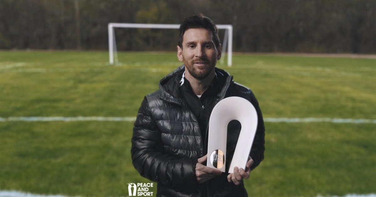 Lionel Messi fue electo "Campeón de la Paz" 2020 por Peace & Sport