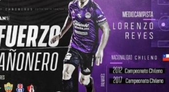 Lorenzo Reyes es nuevo jugador de Mazatlán FC en la Liga MX