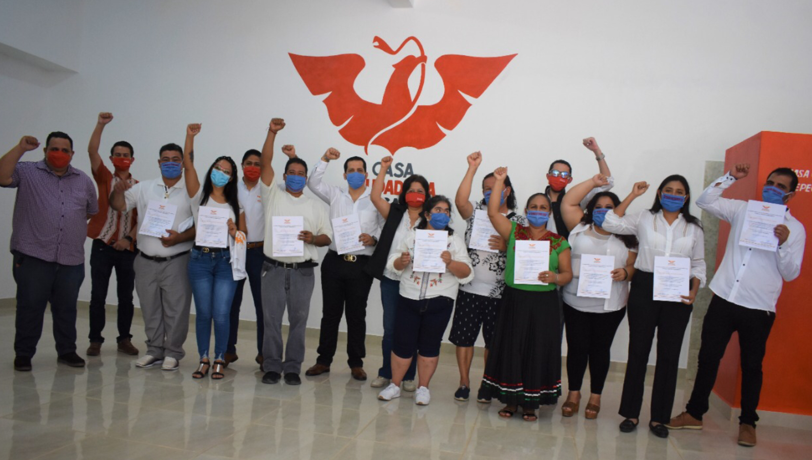 Michoacán continúa pintándose de naranja al inaugurar la Casa Ciudadana en Tepalcatepec