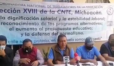 Sección XVIII del CNTE Michoacán se manifestará en FGE