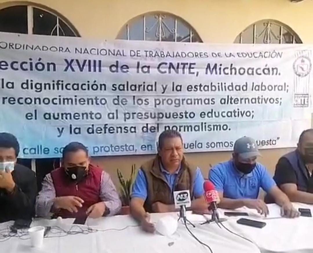 Sección XVIII del CNTE Michoacán se manifestará en FGE