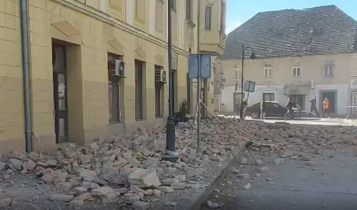 Terremoto de magnitud 6,3° causa daños materiales en el centro de Croacia