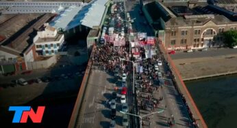 Video: Corte total y caos en el Puente Pueyrredón: protestan familias desalojadas de la toma de Guernica