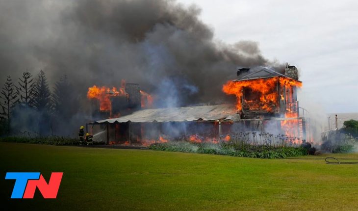 Video: Se incendió la casa de Alan Faena en Punta del Este