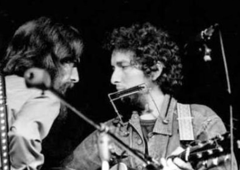 Bob Dylan launches sessions with George Harrison