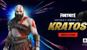 translated from Spanish: Kratos arrives in Fortnite in a PlayStation-exclusive style