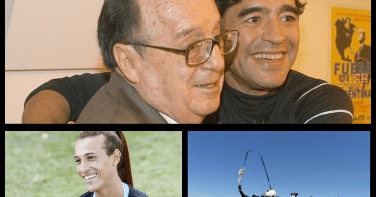 The day Diego Maradona met his idol, Roberto Gómez Bolaños; Mara Gómez will go on to history on her debut in a professional tournament; In different accidents, two paratroopers died in Santa Fe
