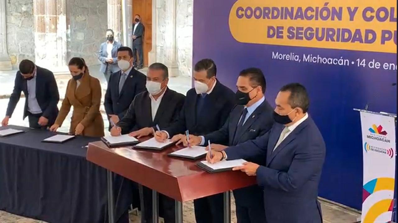 Firma nuevo convenio para seguridad en zona metropolitana de Morelia
