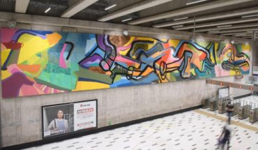 Inauguran mural del artista Ciro Beltrán en estación Chile España del Metro