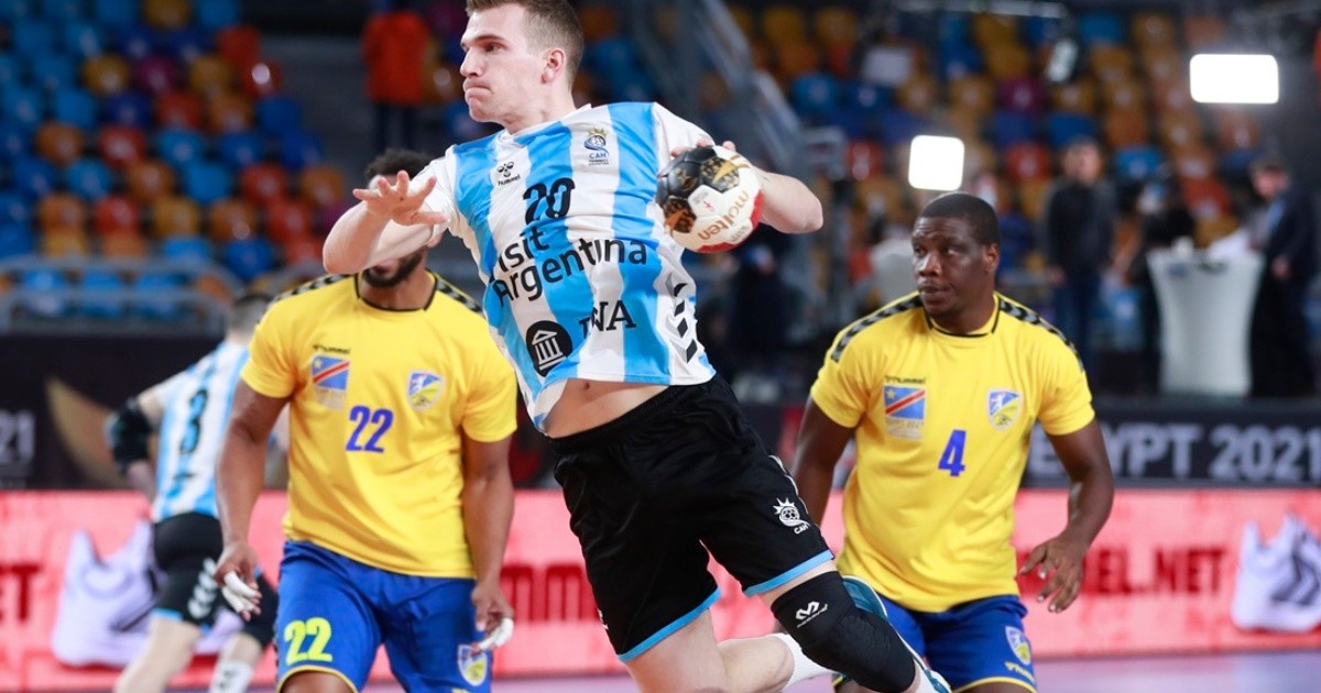 Argentina beat Congo on its debut at the 2021 Egyptian World Cup handball