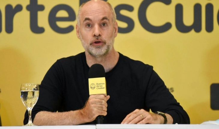 translated from Spanish: High by Covid-19, Rodríguez Larreta resumes official activity