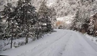 translated from Spanish: Low temperatures and snowfall will continue in Durango