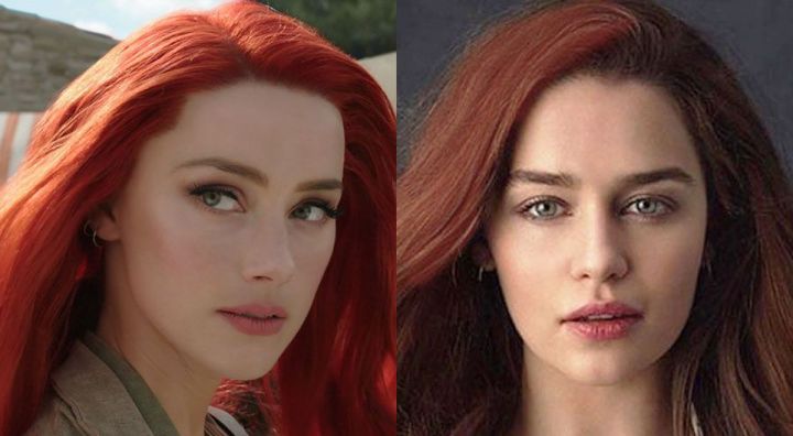 Amber Heard está fuera de Aquaman 2 y será reemplazada por Emilia Clarke, de acuerdo con Forbes