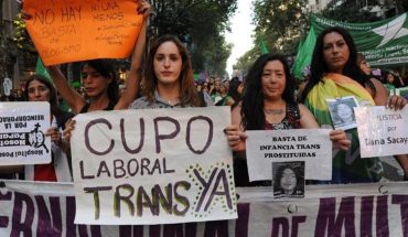 Banderazo por la Ley de Cupo e Inclusión Laboral Travesti Trans