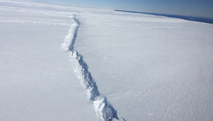 Iceberg del tamaño de Londres se desprendió en la Antártida