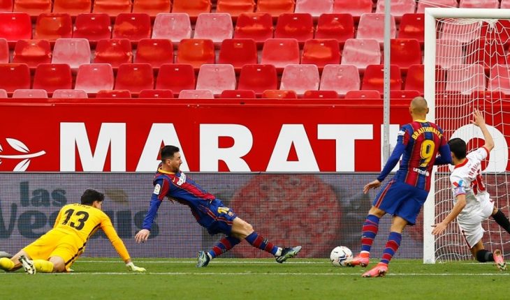 Messi marcó otro gol para afianzarse como goleador y el Barsa volvió a ganar
