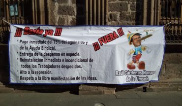 Profesores de la Universidad Michoacana piden la salida del presidente de la JLCA
