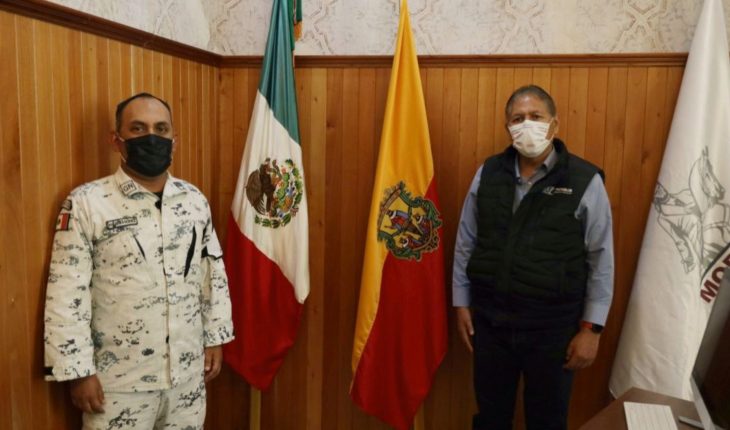 Refuerza Humberto Arróniz coordinación entre Gobierno de Morelia y la Guardia Nacional