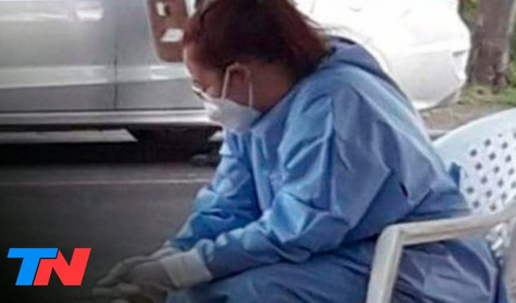 Video: Hizo 200 hisopados en ocho horas y se volvió viral: la historia de Elena, una luchadora de la salud