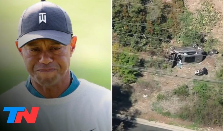 Video: Tiger Woods sufrió un grave accidente automovilístico y fue trasladado de urgencia a un hospital