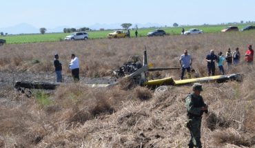 translated from Spanish: Pilot came out unscathed in plane crash in El Carrizo, Sinaloa
