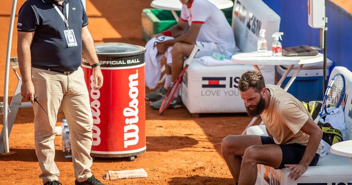 Escandaloso final de Benoit Paire en el Argentina Open: escupió el piso, discutió y "regaló" el partido
