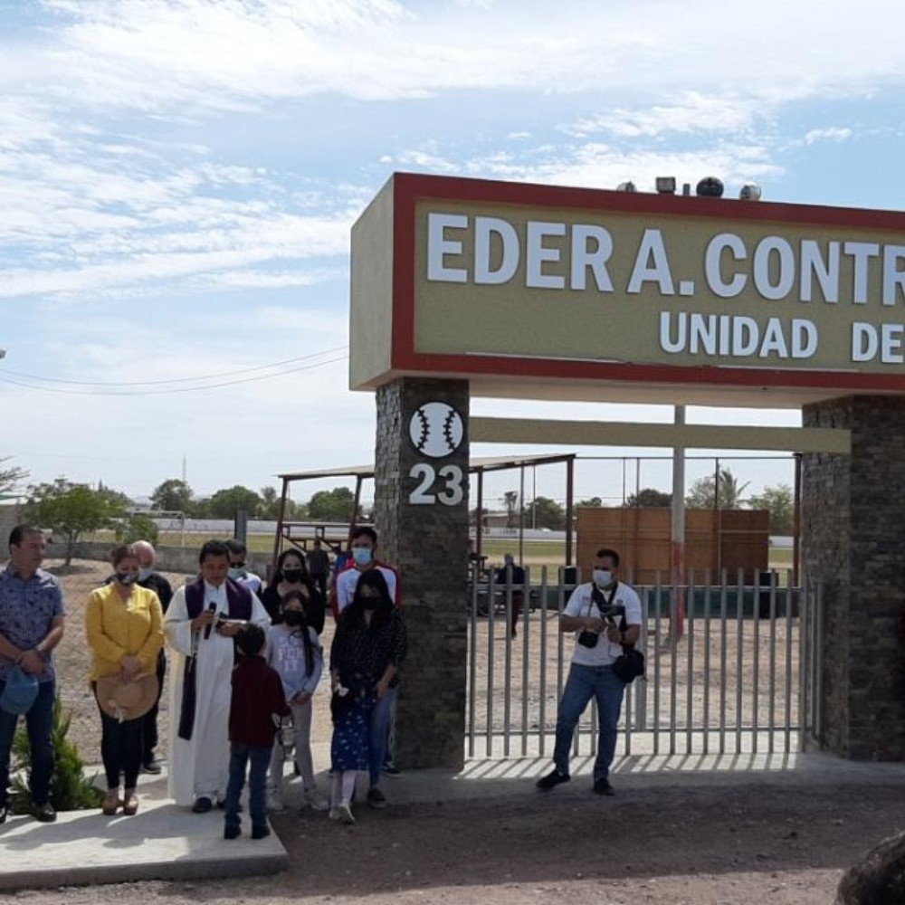 Inauguran unidad deportiva en Estación Dimas, San Ignacio